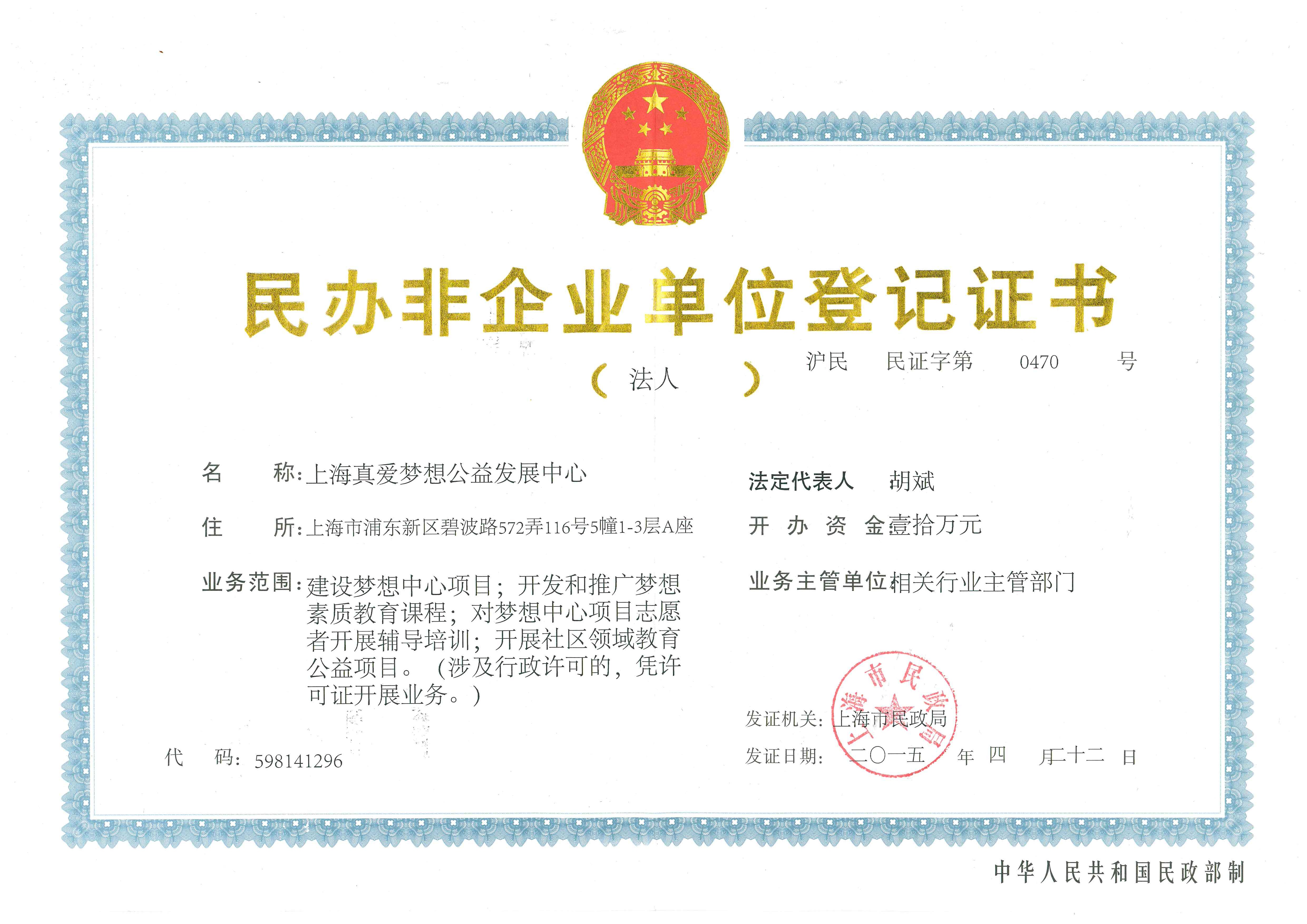 法人登记证